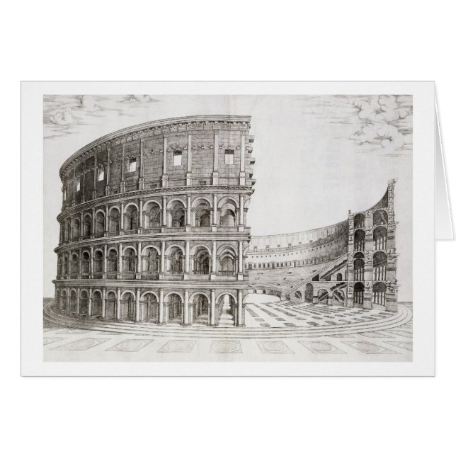 The Colosseum, built in AD 80 (graving) (Devant horizontal)