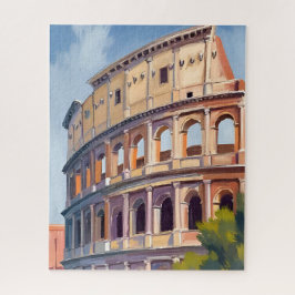 The Colosseum Rome Watercolor Travel  Legpuzzel