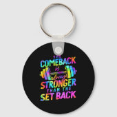 The Comeback Is Always Stronger Than The Set Back Sleutelhanger (Voorkant)