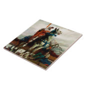 The Coming Lancaster door Howard Pyle Tegeltje (Zijkant)