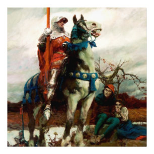 The Coming Lancaster van Howard Pyle Foto Afdruk