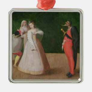 The Commedia dell'Arte Company Metalen Ornament