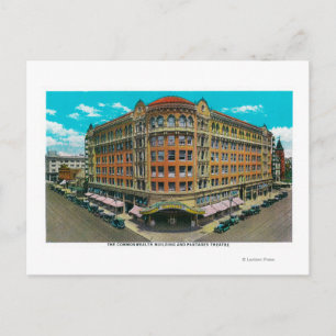 The Commonwealth Building and Pantages Theater Briefkaart