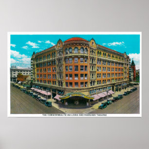 The Commonwealth Building and Pantages Theater Poster