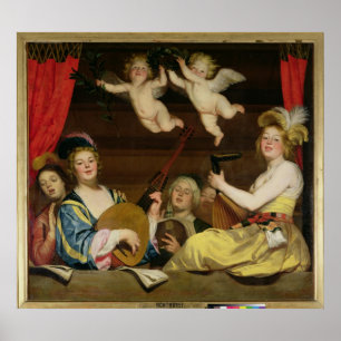 The Concert, 1624 Poster