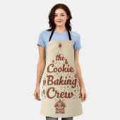 The Cookie Baking Crew Christmas Tree Design Schort (Gedragen)