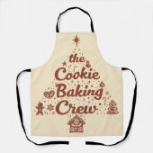 The Cookie Baking Crew Christmas Tree Design Schort (Voorkant)