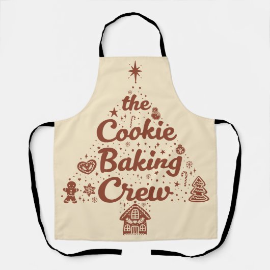 The Cookie Baking Crew Christmas Tree Design Schort (Voorkant)