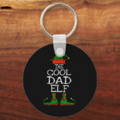 The Cool Dad Elf Family Matching Funny Christmas G Sleutelhanger (Voorkant)
