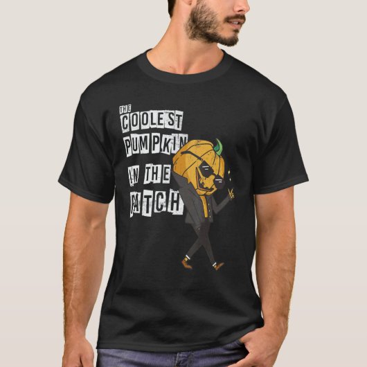 The Coolest Pumpkin In The Patch  Scarecrow Pumpki T-shirt (Voorkant)