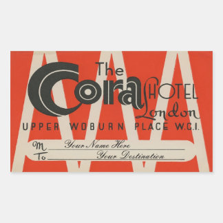 The Cora Hotel (Londen) Rechthoekige Sticker