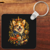 The Corgi King Sleutelhanger (Achterkant)