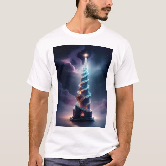 The Corkscrew Tower With Starburst At Top T Shirt (Voorkant)