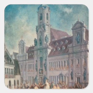 The Coronation of Empress Vierkante Sticker