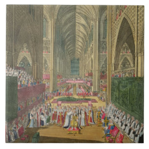 The Coronation of King James II (1633-1701) van a Tegeltje