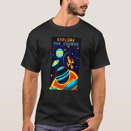 The Cosmic Explorers Club Explore The Cosmos (#14) T-shirt (Voorkant)
