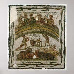 The Costume Banquet, van El-Jem c.200-220 Poster