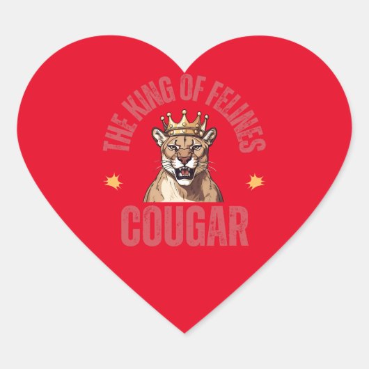 the cougar with a crown hart sticker (Voorkant)