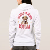 the cougar with a crown hoodie (Achterkant)