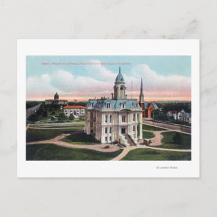 The Court House, Post Kantoor, Capitol Bldg Briefkaart