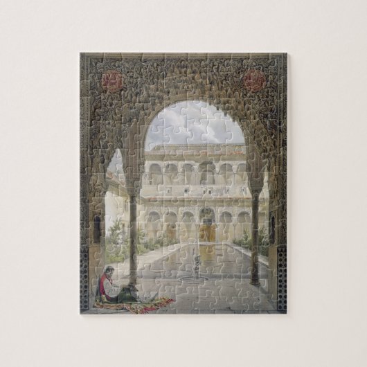 The Court of the Alberca in the Alhambra, Granada, Legpuzzel (Verticaal)
