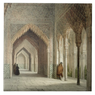 The Court Room of the Alhambra, Granada, 1853 (aan Tegeltje