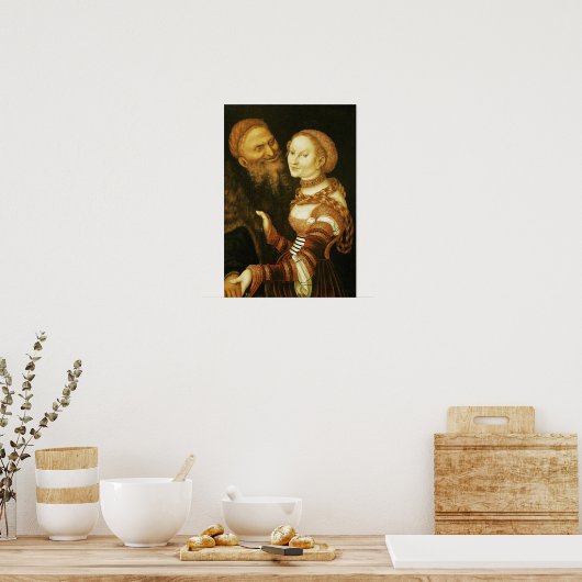 The Courtesan and the Old Man, c.1530 Poster (Keuken)