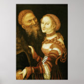 The Courtesan and the Old Man, c.1530 Poster (Voorkant)