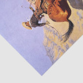 The Cowboy by Frederic Remington Tissuepapier (Detail)