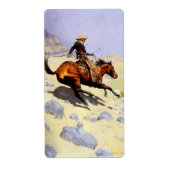 The Cowboy van Remington, cavalerie Etiket (Voorkant)