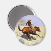 The Cowboy van Remington, cavalerie Magneet (Voorkant / Achterkant)