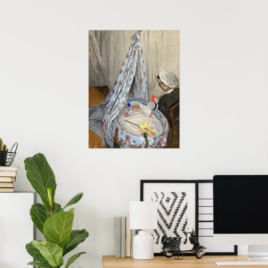The Cradle, Camille, Jean - Claude Monet Fine Art Poster (Thuiskantoor)