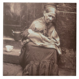 The Crawlers, van 'Street Life in London', 1877-7 Tegeltje