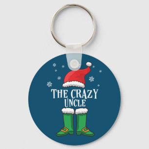 The Crazy oom - Matching Family Kerstmis Elf Sleutelhanger