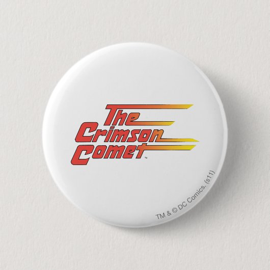 The Crimson Comet Logo Ronde Button 5,7 Cm (Voorkant)