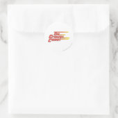 The Crimson Comet Logo Ronde Sticker (Tas)