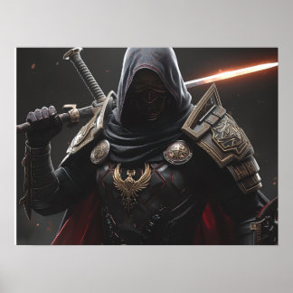 The Crimson Oathbreaker| Fantasy Krijger Poster