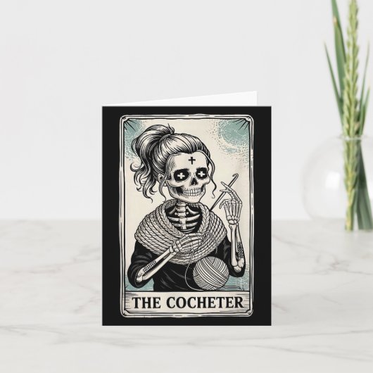 The Crocheter Tarot Card Funny Yarn Design Kaart (Voorkant)