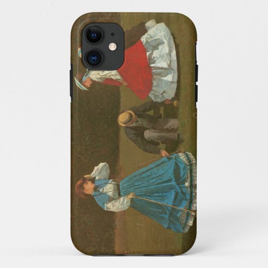 The croquet game, 1866 (olie op canvas) Case-Mate iPhone case (Achterkant)