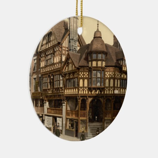 The Cross and Rows, Chester, Cheshire, Engeland Keramisch Ornament (Rechts)