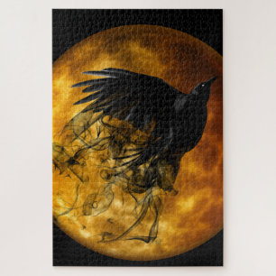 The Crow and Moon Jigzaag Puzzle 1014 pcs Legpuzzel