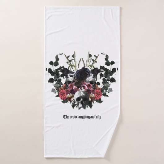 The Crow Laughing Awfully Bad Handdoek (Badhanddoek)