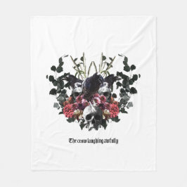 The Crow Laughing Awfully Fleece Deken