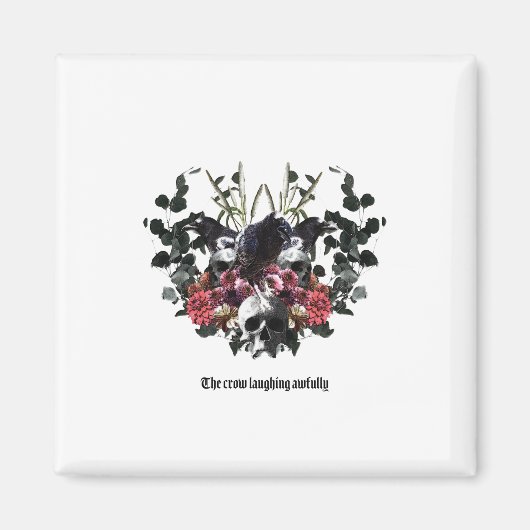 The Crow Laughing Awfully Magneet (Voorkant)