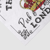 The Crown - British Pub Sign Tissuepapier (Detail)