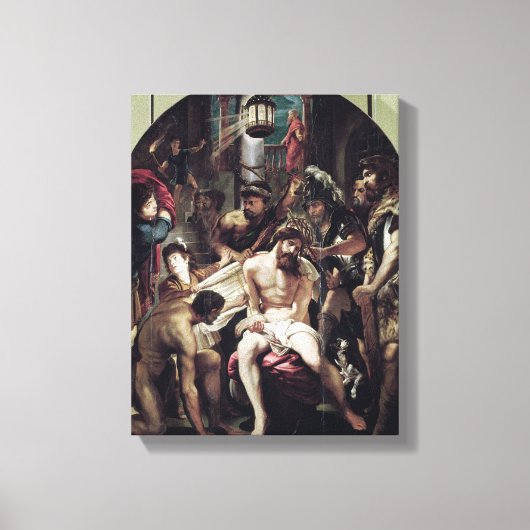 The Crowning with Thorns, 1602 Canvas Afdruk (Voorkant)