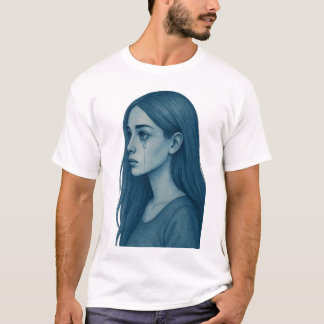The crying blue beauty t-shirt