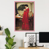 The Crystal Ball by John Waterhouse Poster (Thuiskantoor)