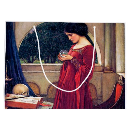The Crystal Ball, John William Waterhouse Groot Cadeauzakje (Achterkant)