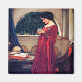 The Crystal Ball, John William Waterhouse Magneet (Voorkant)